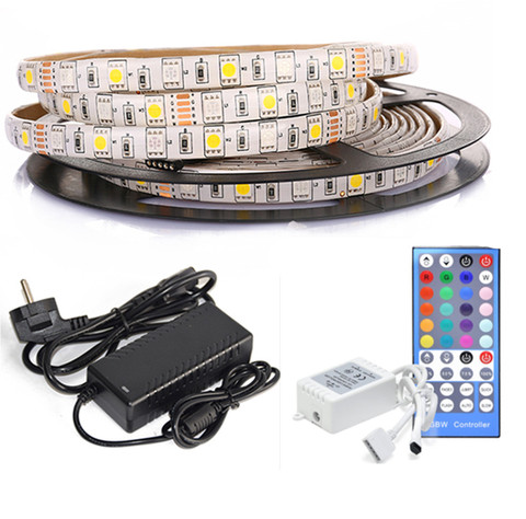 5050 RGBCW RGBWW LED Strip DC 12V 5M 300LED RGBW/WW LED Light Strip with +Remot ► Photo 1/1