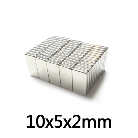 20~500pcs 10x5x2 mm Small Block Powerful Magnets 10*5*2 Super Neodymium Magnet 10x5x2mm Stong NdFeB Permanent Magnetic 10*5*2 mm ► Photo 1/4