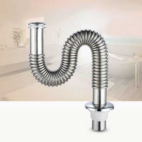 Stainless Steel Kitchen Sink Drain Pipe Long Deodorant Plug for Sink Drain Sewer Floor Drain Kitchen Faucet Accessories ► Photo 1/6