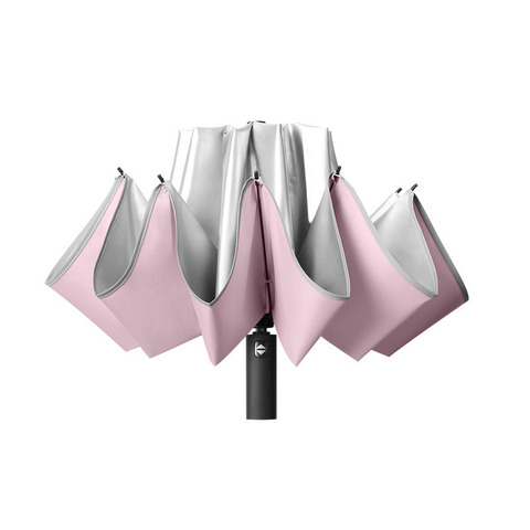 10k Umbrella Female Rainproof Windproof Reflective Umbrella Rain Women Anti-UV Umbrellas Pink Three Folding Automatic Umbrellas ► Photo 1/6