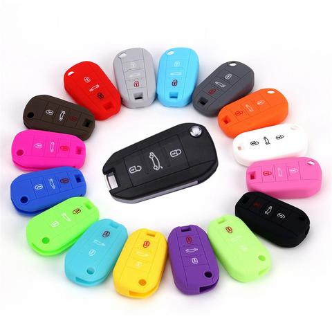 Flip Car Key Cover Case for Peugeot 508 301 2008 3008 408 4008 308 Car Key Case Protector Holder for Citroen C4 CACTUS C5 C3 C4L ► Photo 1/6