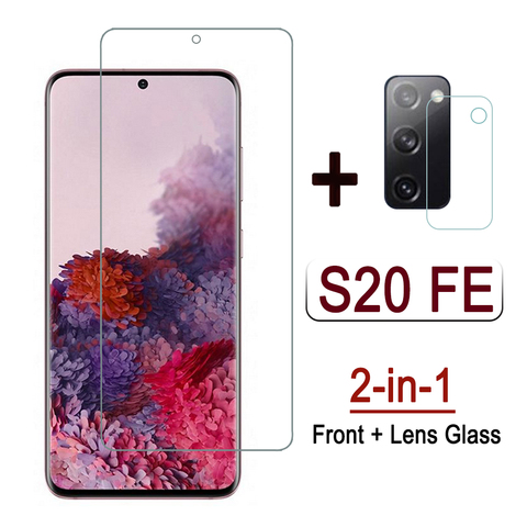 2 in 1 Glass For Samsung S20 FE 5G 2022 Tempered Glass Camera Lens Protective Film For Samsung S20 Fan Edition Screen Protector ► Photo 1/6