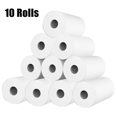 10 Rolls White Children Camera Wood Pulp Thermal Paper Instant Print Kids Camera Printing Paper Replacement Accessories Parts ► Photo 1/6