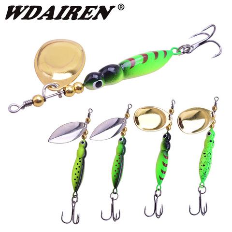 1Pcs Spinner Spoon Metal Fishing Lures 9cm 14.5g Rotating Sequins Artificial Baits Wobblers Crankbaits With Treble Hooks Tackle ► Photo 1/6