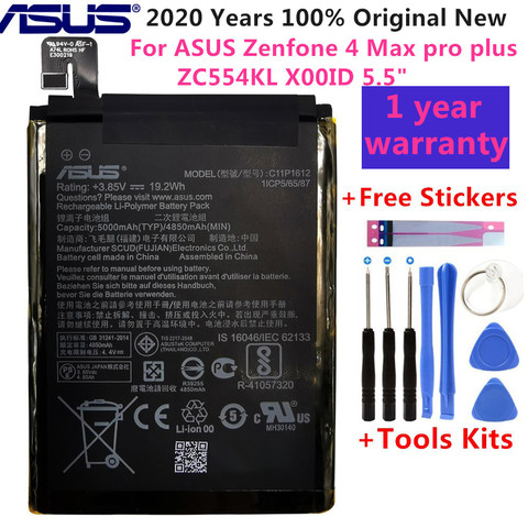ASUS C11P1612 Original Battery For ASUS Zenfone 4 Max pro plus ZC554KL X00ID 5.5