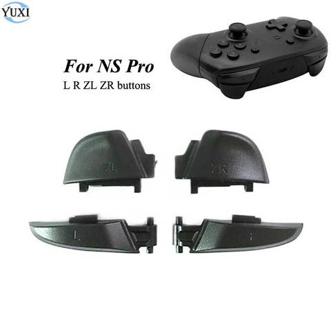 YuXi Black Left Right L R ZL ZR Trigger Key Button Replacement For Nintend Switch Pro for NS Pro Controller Buttons Repair Part ► Photo 1/5