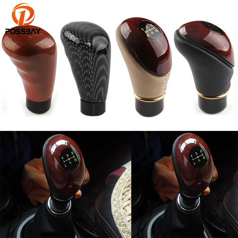 POSSBAY Auto Gear Stick 5-Speed Manual Gear Knob Car Gear Stick Shift Lever Knob Interior Universal Shift Lever Knob Shift Knob ► Photo 1/6