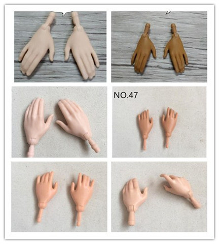 Original Doll Replacement Hands Feets Multi-Joints Babi Yoga Body Hands Male Female Doll Accessories White Black Beige Color ► Photo 1/6