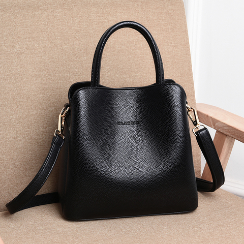 Luxury Brand Women Handbags Designer Shoulder Bags Leather Handbags Three-layer Pocket Crossbody Bags For Women 2022 Tote Bag ► Photo 1/6