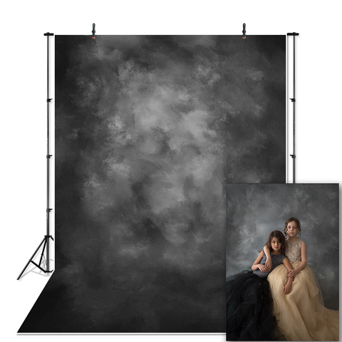 Grey abstract Texture old master backdrop for photography studio kids classic portrait photo shoot background studio polyester ► Photo 1/6