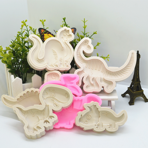 Various Dinosaurs Shape Silicone Resin Mold DIY Cake Pastry Fondant Moulds Dessert Chocolate Lace Decoration Kitchen Baking Tool ► Photo 1/6