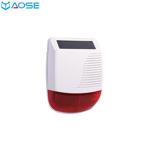 YAOSE Wireless RF 433MHz Outdoor Solar Powered Strobe Light Siren Waterproof Flash Siren Can Be Used As An Alarm Host ► Photo 1/6