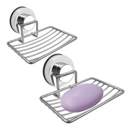 Kitchen Bathroom Soap Dish Tray Water Draining Holder Suction Cup Rack Shelf ► Photo 1/6