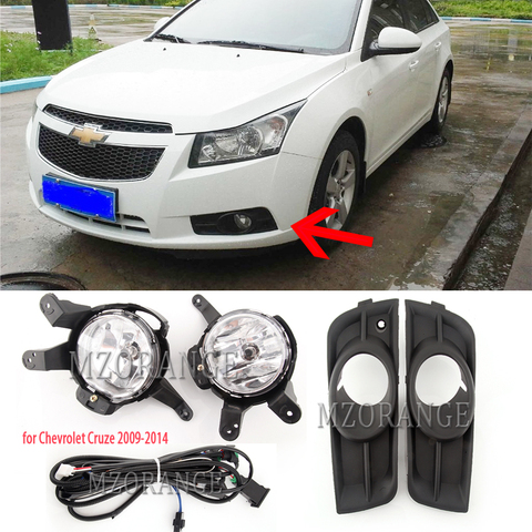 fog lights For Chevrolet cruze fog light 2009 2010 2011 2012 2013 2014 Fog Lamps DRL headlights foglights covers frame grille ► Photo 1/6