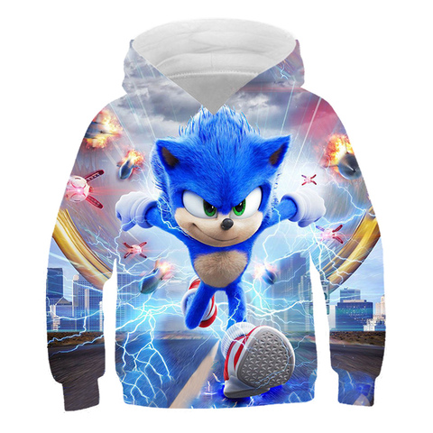 Kids Sonic the Hedgehog Hoodie Costume 