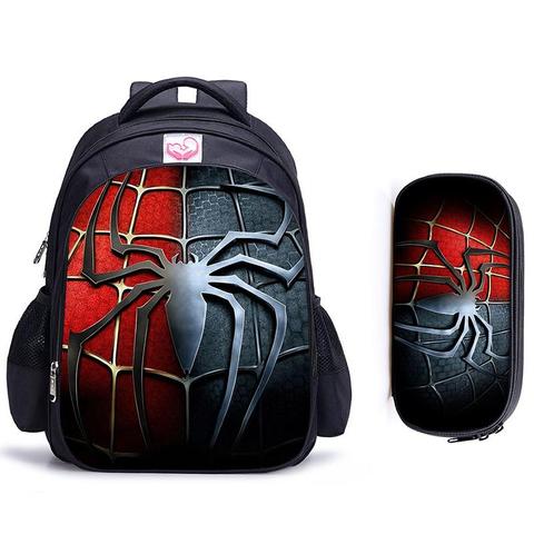 16 Inch Superhero SpiderMan Children School Bags Orthopedic Backpack Kids School Boys Girls Mochila Infantil Catoon Bag ► Photo 1/6