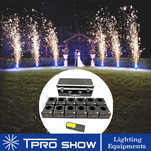 8/12 Fireworks Pyrotechnics Mini Fountain Wedding Party Machine Cold Fire System Wireless Remote Control Stage Ligting Equipment ► Photo 1/6