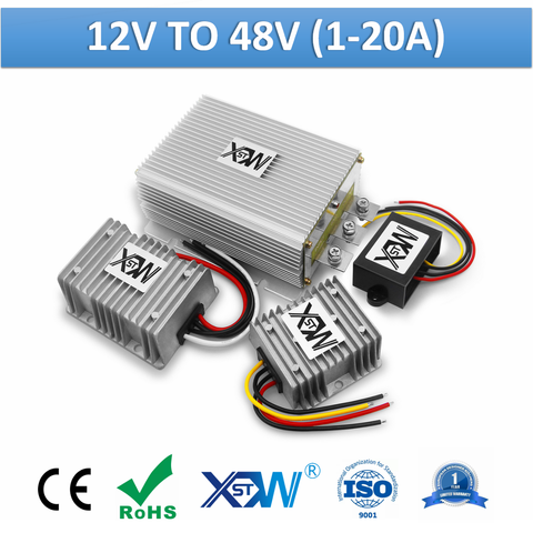 DC DC 12v to 48v Step Up Converter 12vdc to 48vdc Voltage Stabilizer 1A to 20A Output Boost Power Converter ► Photo 1/6