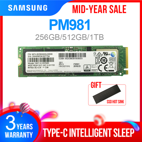 SAMSUNG SSD M.2 PM981 256GB 512GB 1TB Solid State Hard Disk M2 SSD NVMe PCIe x4 NVMe Laptop Internal disco duro m.2 - Price history & Review | AliExpress Seller -
