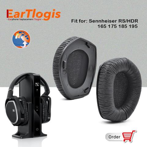 EarTlogis Replacement Ear Pads for Sennheiser RS165 RS175 RS185 RS195 HDR165 HDR175 HDR185 HDR195 Earmuff Cover Cushion Cups ► Photo 1/6