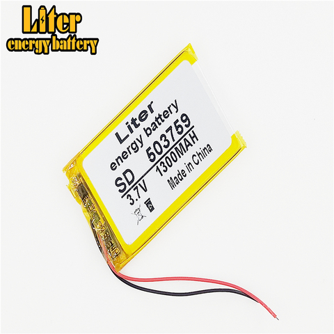 best battery brand Big sale PL053759 3.7v 1300 batteryfor GPS ,PL503759 Lithium Ion battery for MP4 player ► Photo 1/4