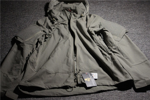 Tactical Nylon Soft Shell Zipper Coat PCU L5 Wind Coat Hiking Climbing Jacket ► Photo 1/5