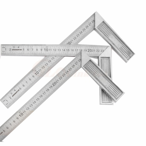 Aluminum alloy square ruler right angle 90 Turning ruler Woodworking ruler Steel turning ruler measuring tools gauge ► Photo 1/6