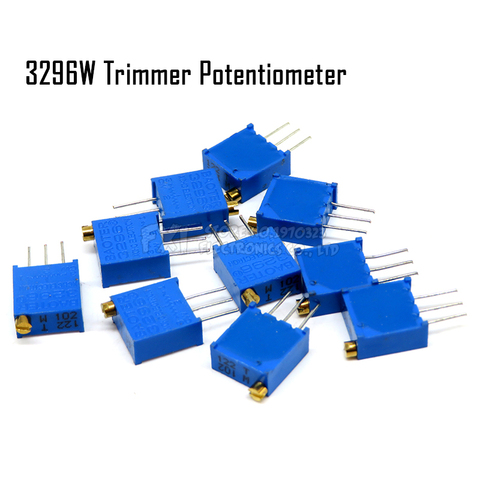 10PCS 3296W potentiometer precision adjustable resistance multi-turn trimming 1K 2K 5K 10K 100K 103 100R Trimmer Potentiometer ► Photo 1/1