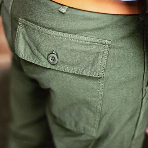 TL-0002 Us Military Style Cargo Mens 8 Oz Cotton Vintage OG107 Slim Fitting Casual Pants ► Photo 1/6
