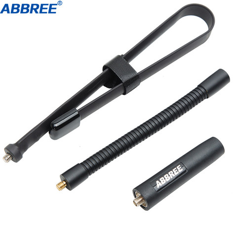 ABBREE Gooseneck Tactical Antenna SMA-Female144/430Mhz Foldable For Walkie Talkie Baofeng UV-5R UV-82 BF-888S Ham Radio ► Photo 1/6