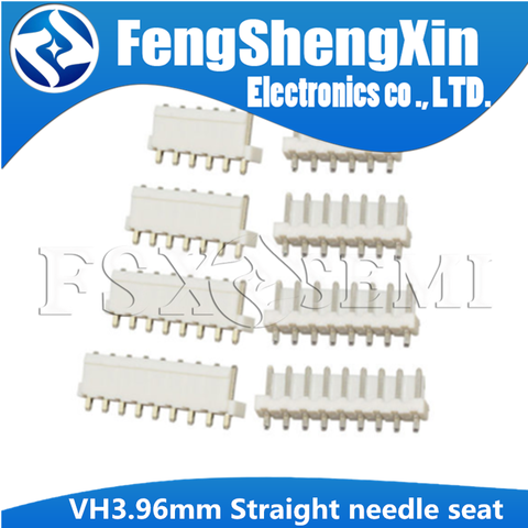 20pcs/lot  VH3.96mm Straight needle seat 2P/3P/4P/5P/6P/7P/8P/9P/10P/11P/12P White connector 3.96mm Pitch ► Photo 1/1