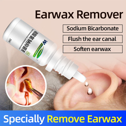 10ml Ear Drops Sodium Bicarbonate Earwax Cleaner Liquid Acute and Chronic Otitis Tinnitus/Deafness Sore Health Caring ► Photo 1/6