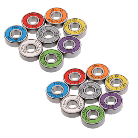 16 PCS ABEC 11 High Speed Wearproof Skateboard Scooter Inline Bearings Skate Board Accessories ► Photo 1/6