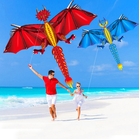 Hot 160cm / 64inches Ice and Fire Dragon LED Kite With Handle & Line Good Flying ► Photo 1/6