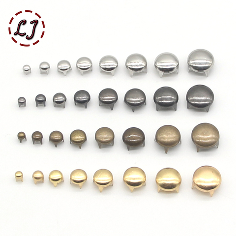 1 PACK  Round Copper Dome Rivets Spike Studs Spots Nailhead Punk Rock DIY Leather Craft For Shoes Clothing Bag Parts Decoration ► Photo 1/6