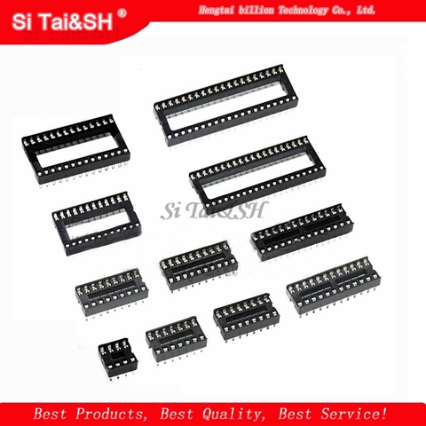 10PCS IC Sockets DIP6 DIP8 DIP14 DIP16 DIP18 DIP20 DIP28 DIP40 pins Connector DIP Socket 6 8 14 16 18 20 24 28 40 pin ► Photo 1/1