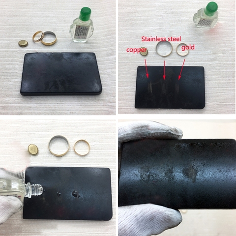 Practical Acid Test Kit Silver Platinum Gold Testing Touchstone Jewelry Tool Set ► Photo 1/6