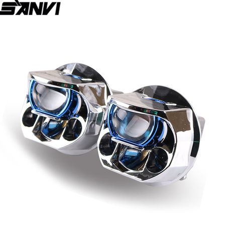 Sanvi new 2.5inch 5500k 70w Auto Bi Led&Laser Lens Headlight Car styling  Ice Lamp car Light accessories  car light retrofit ► Photo 1/6