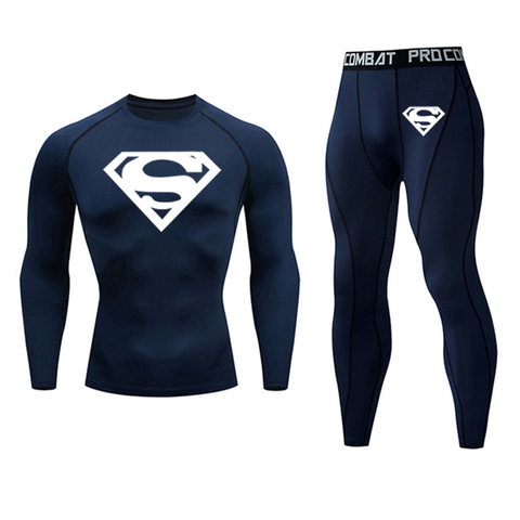 Superman Thermal Underwear Sets For Men Winter Thermo Underwear Long Johns Winter Clothes Men Thick Thermal Clothing Shipping ► Photo 1/6