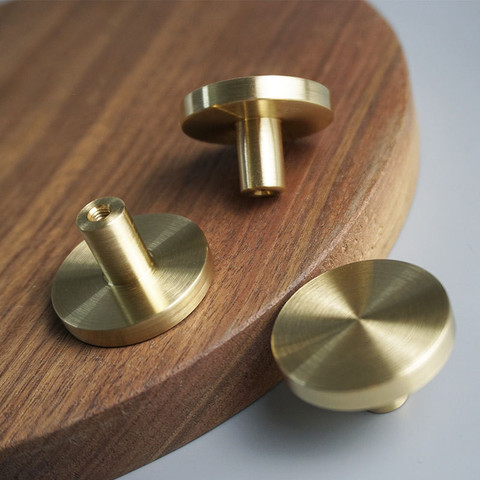 Brass Gold Cabinet Knobs and Handles Furniture Handles Drawer Knobs Copper Kitchen Knobs Cabinet Pulls ► Photo 1/6