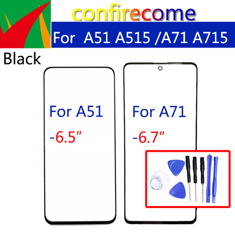 Outer Screen For Samsung Galaxy A51 A515 A71 A715 Front Touch Panel LCD Display Out Glass Cover Lens Phone Repair Replace Parts ► Photo 1/2