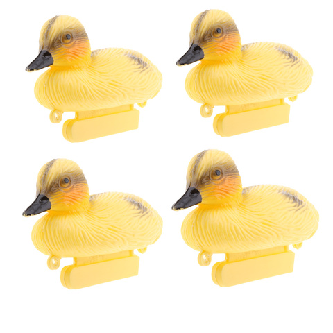 4X Floating Duck Ducklings Fish Pond Ornament Plastic Decoy Mallard Lifesize ► Photo 1/6