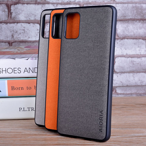 Case for Xiaomi Redmi 10 2022 coque Luxury textile Leather skin soft TPU  hard PC phone