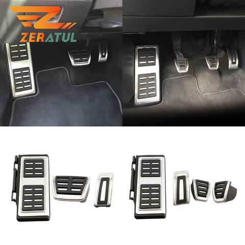 Zeratul Car Pedals Pedal Pad Cover for Skoda KAMIQ Combi SCALA Octavia Rapid Superb Karoq Kodiaq 2017 - 2022 LHD AT MT Parts ► Photo 1/6