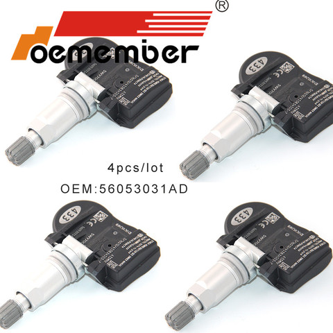 OEMEMBER 4pcs Car Tire Pressure Sensor 56053031AD TPMS Monitoring System 56029527AA For Chrysler Sebring Dodge Jeep 433Mhz ► Photo 1/6