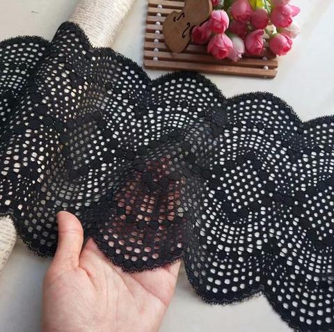 1 Meter Stretch Lace Ribbon Embroidered Elastic Lace Trims Garment Accessories DIY Sewing Jacquard Lace Tapes for Underwear ► Photo 1/4