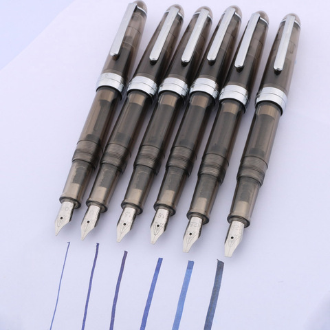 plastic transparent gray student practice calligraphy parallel wide Fountain Pen ► Photo 1/6