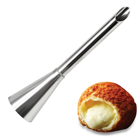 Cream Icing Piping Nozzle Tip 1PC Stainless Steel Cupcake Puffs Injection Russian Syringe Puff Nozzle Tip Pastry Tool ► Photo 1/6