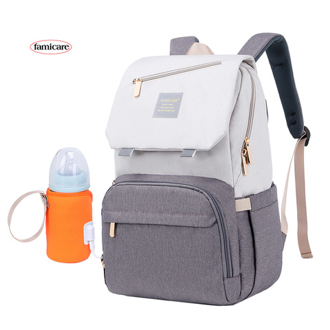 2022 New Diaper Bag Mummy Daddy Backpack Baby Stroller Bag Waterproof Oxford Handbag Nursing Nappy Bag Kits Baby Going Out Bags ► Photo 1/6