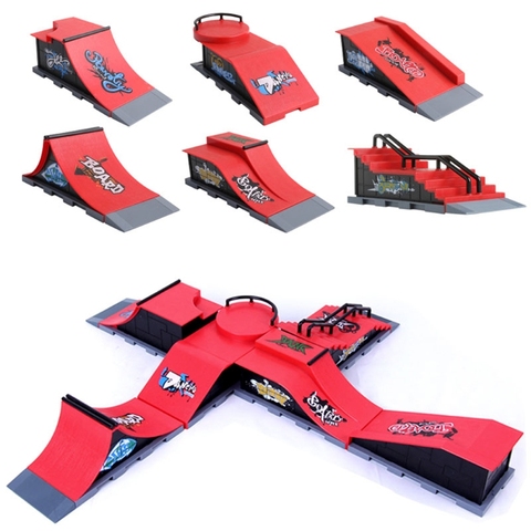 Skate Park Ramp Parts for Tech Deck Fingerboard Finger Board Ultimate Parks New Fingerboard Finger Board ► Photo 1/6